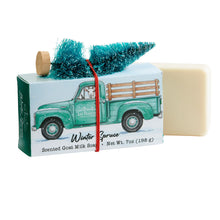 Load image into Gallery viewer, CHRISTMAS GOAT MILK SISSAL TREE BAR SOAP - SUGARED SPRUCE