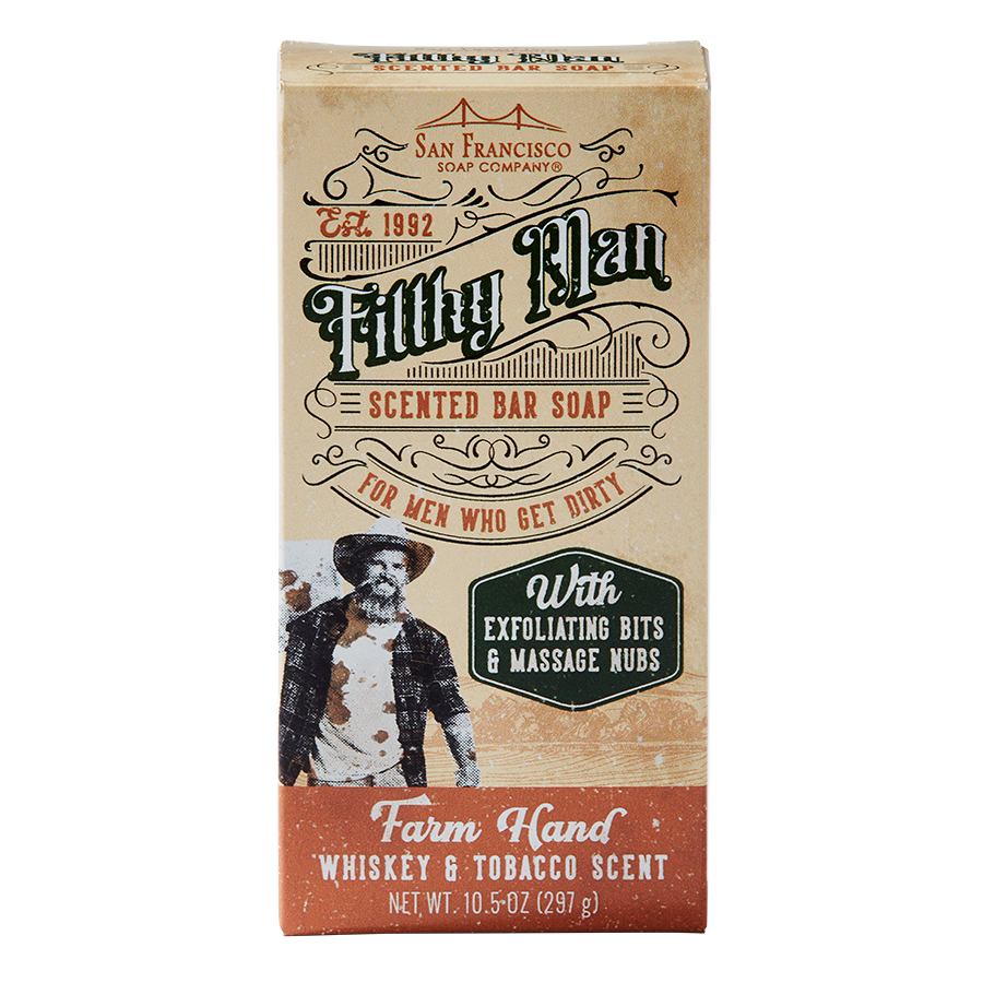 FILTHY MAN Bar Soap - Farm Hand: Whiskey & Tobacco – San Francisco