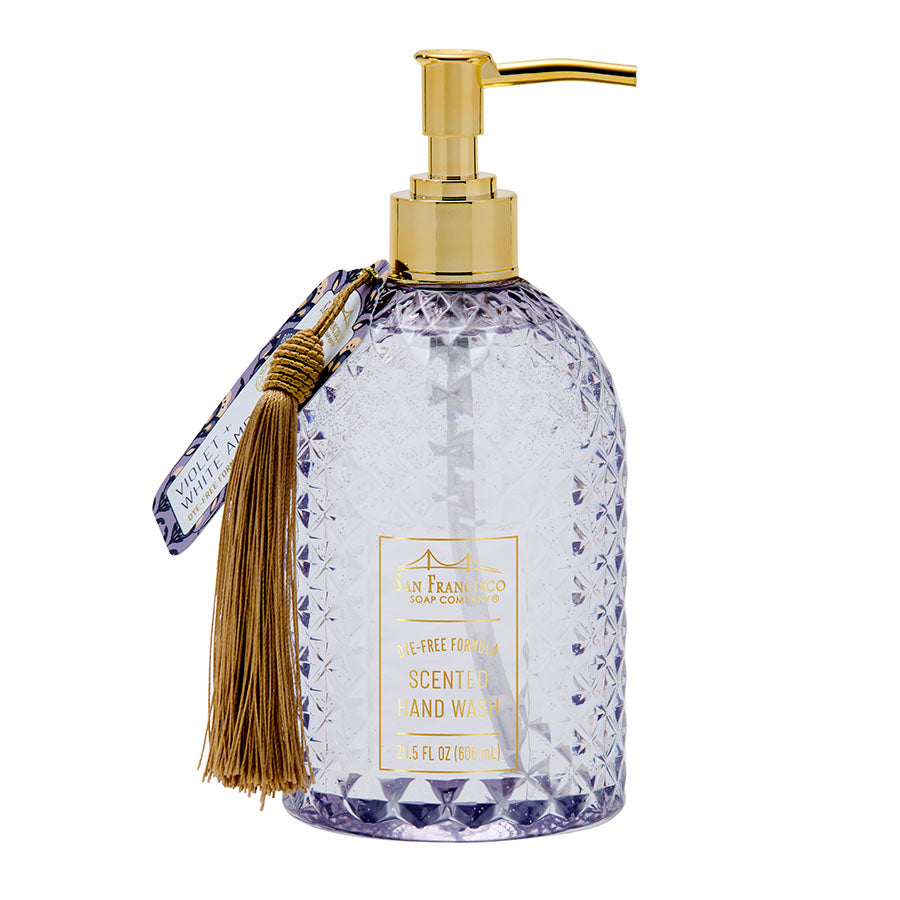 BOTANICAL TASSEL HAND SOAP VIOLET & WHITE AMBER