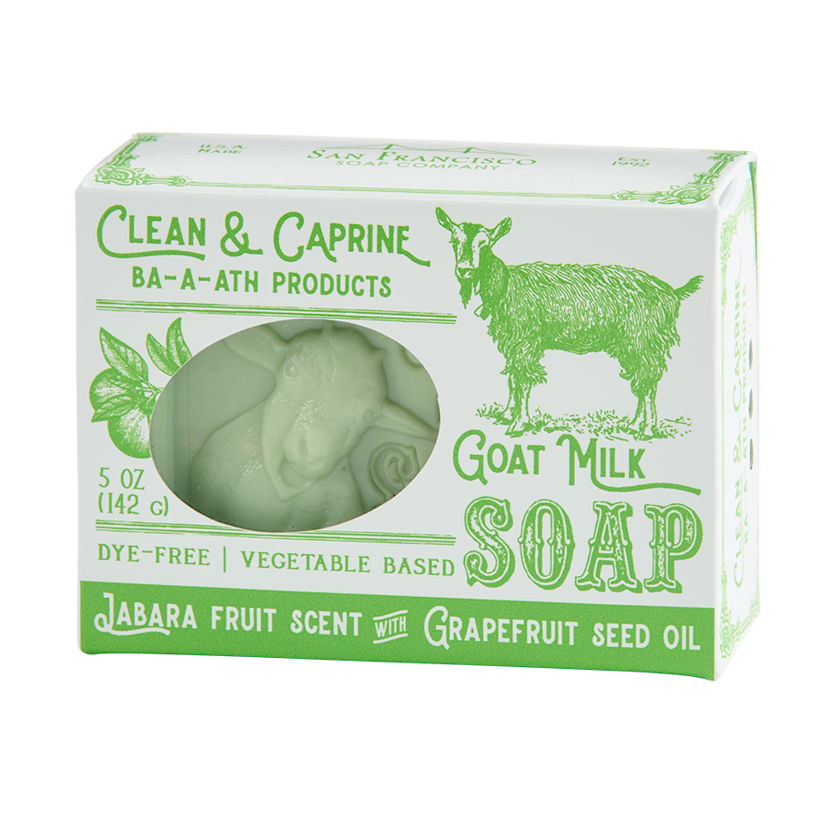 Clean & Caprine Goat Milk Bar Soap - Jabara Fruit Scent with Grapefruit Seed Oil