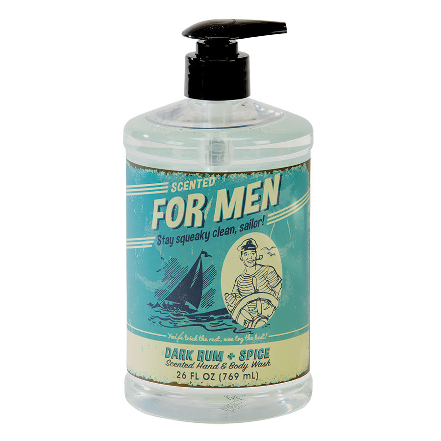 FOR MEN Liquid Body Wash/Hand Soap - Dark Rum & Spice